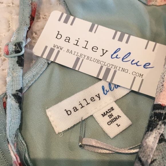 NWT Lace Fit & Flair Floral Dress Netted Underlay - Picture 15 of 16